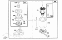 Electric Starter Diagram and Parts List for  Briggs and Stratton Engine